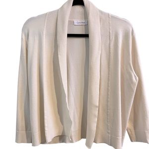 Calvin Klein silk bean cream sweater
